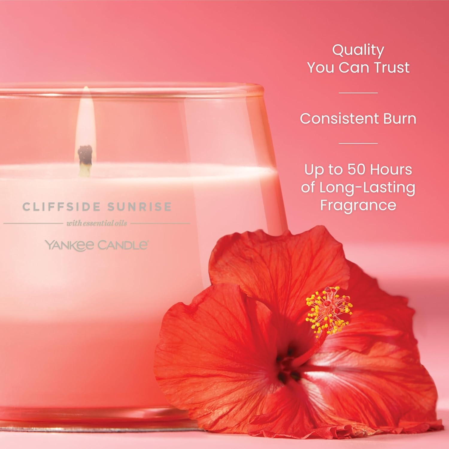 image:imageYankee Candle Studio Scented Candle Single Wick Jar Candle for Home Fragrance Premium Plant Wax Blend Long Lasting Burn Iced Berry Lemonade Pack of 1Light Pink
