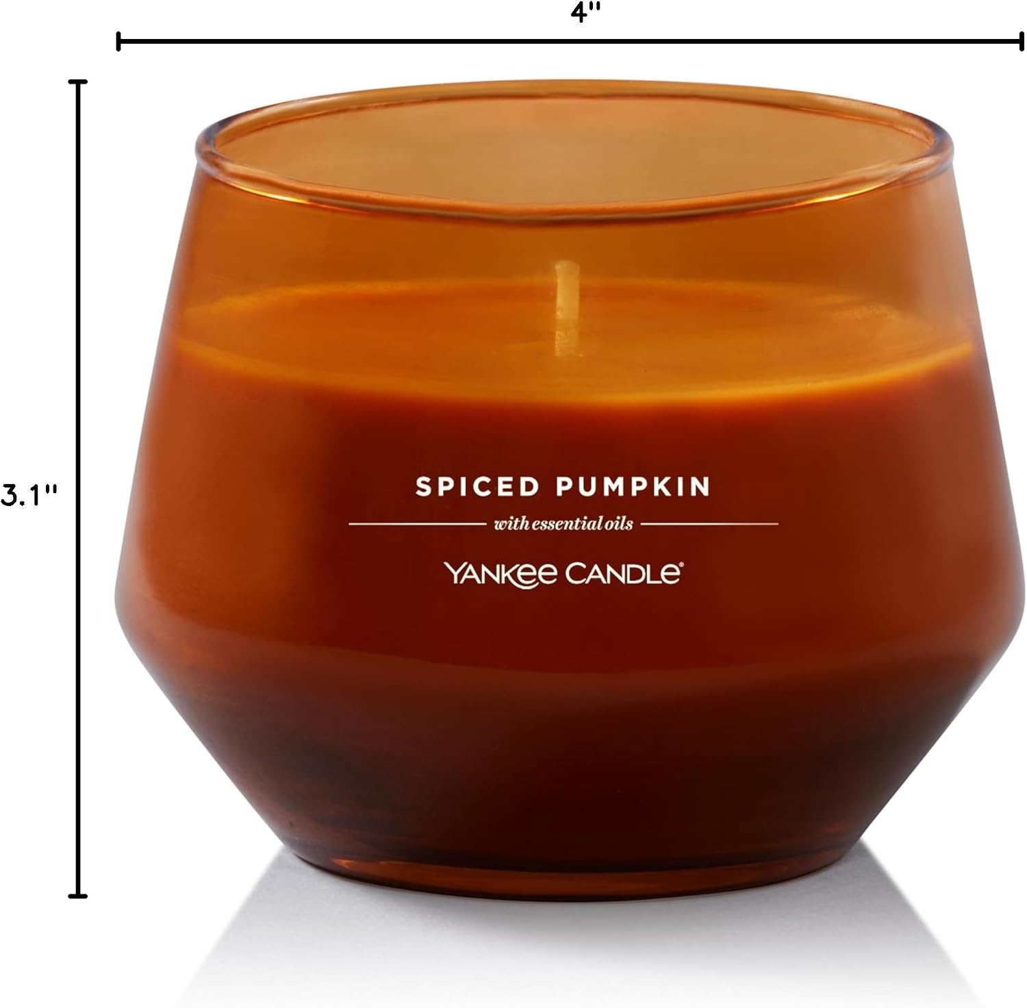 image:imageYankee Candle Studio Scented Candle Single Wick Jar Candle for Home Fragrance Premium Plant Wax Blend Long Lasting Burn Spiced Pumpkin Pack of 1