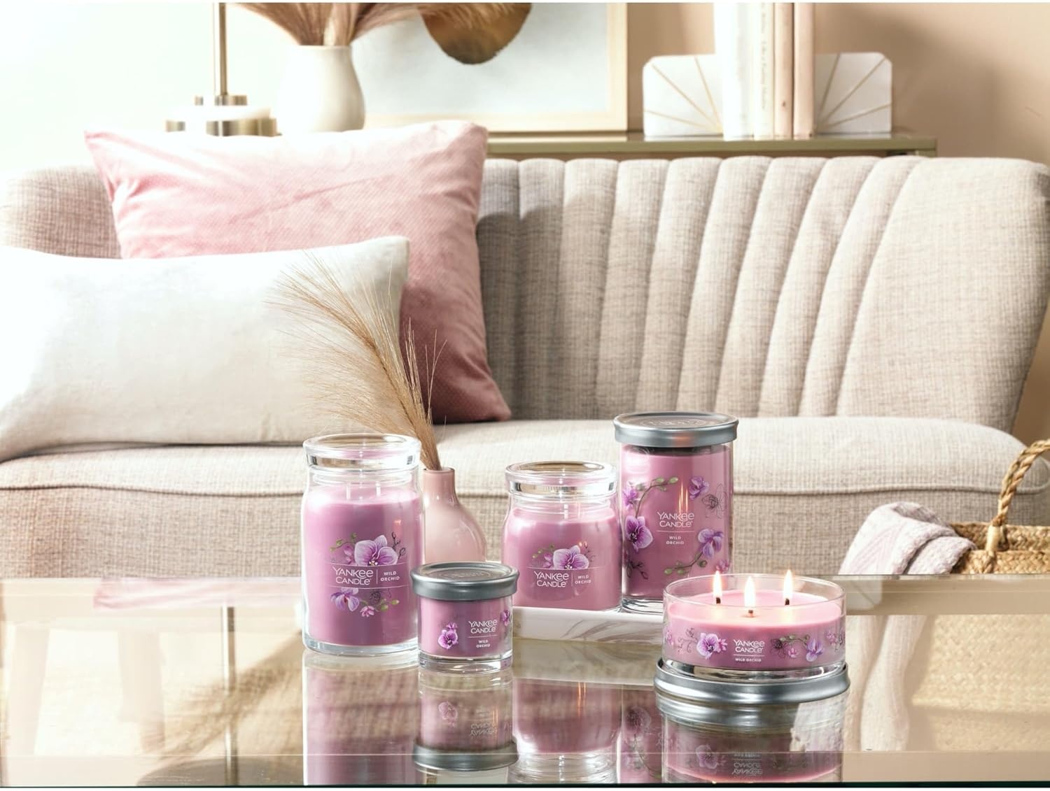 image:imageYankee Candle Studio Scented Candle Single Wick Jar Candle for Home Fragrance Premium Plant Wax Blend Long Lasting Burn Warm Luxe Cashmere Pack of 1Floral
