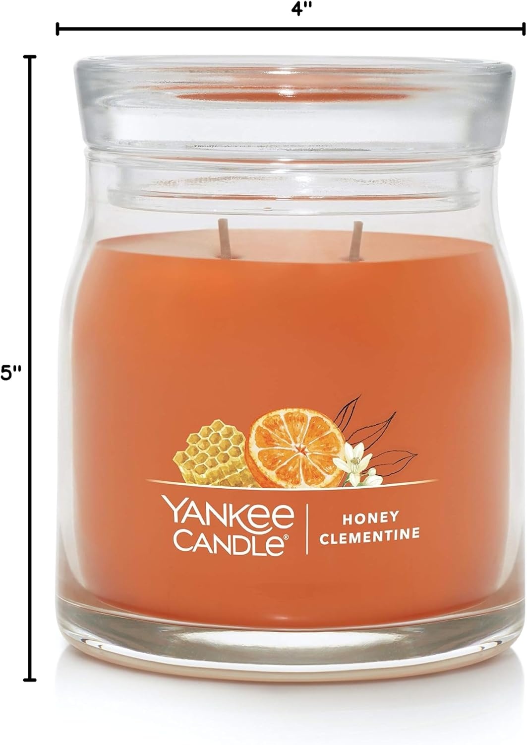 image:imageYankee Candle Studio Scented Candle Single Wick Jar Candle for Home Fragrance Premium Plant Wax Blend Long Lasting Burn Warm Luxe Cashmere Pack of 1Honey Clementine