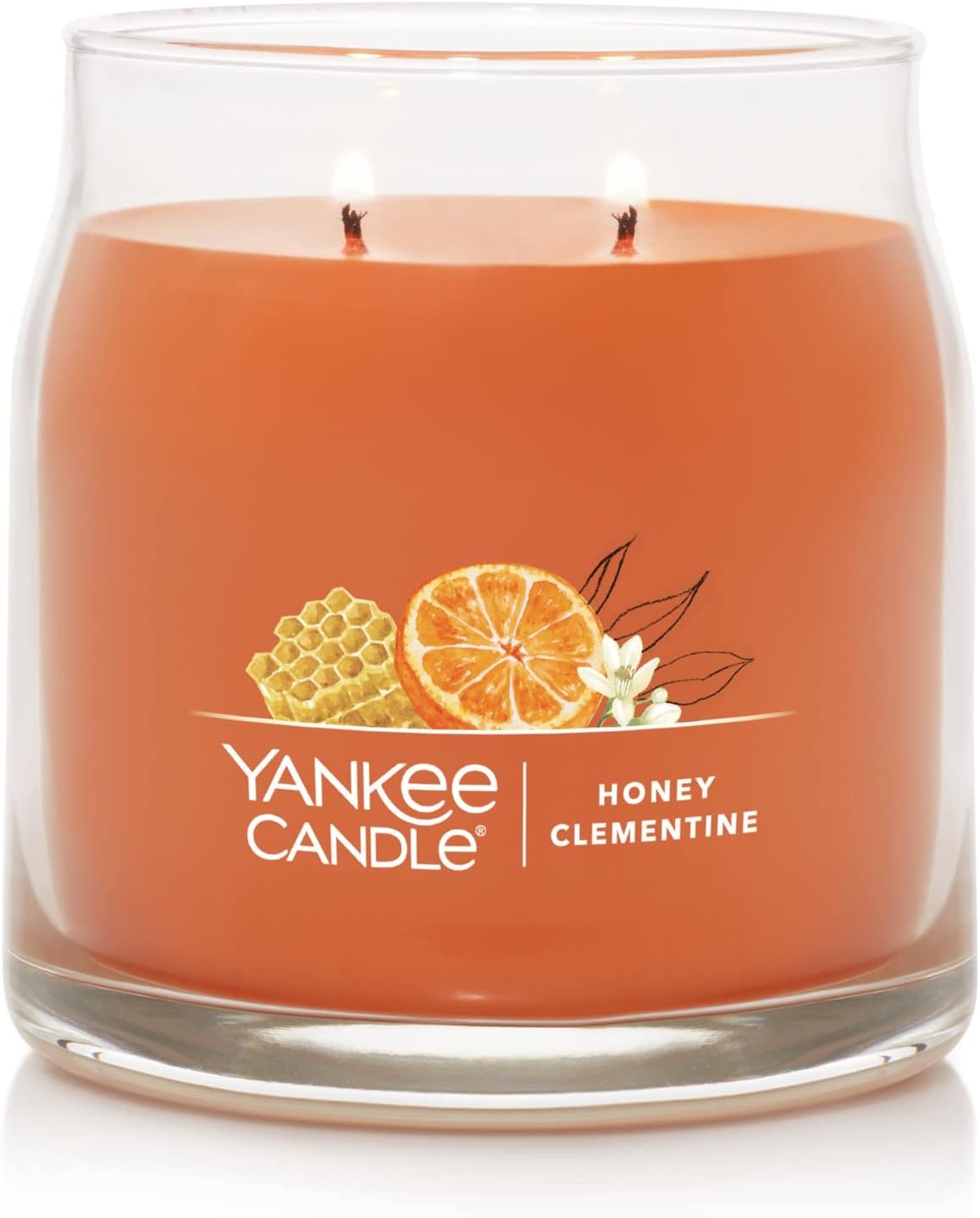 image:imageYankee Candle Studio Scented Candle Single Wick Jar Candle for Home Fragrance Premium Plant Wax Blend Long Lasting Burn Warm Luxe Cashmere Pack of 1Honey Clementine