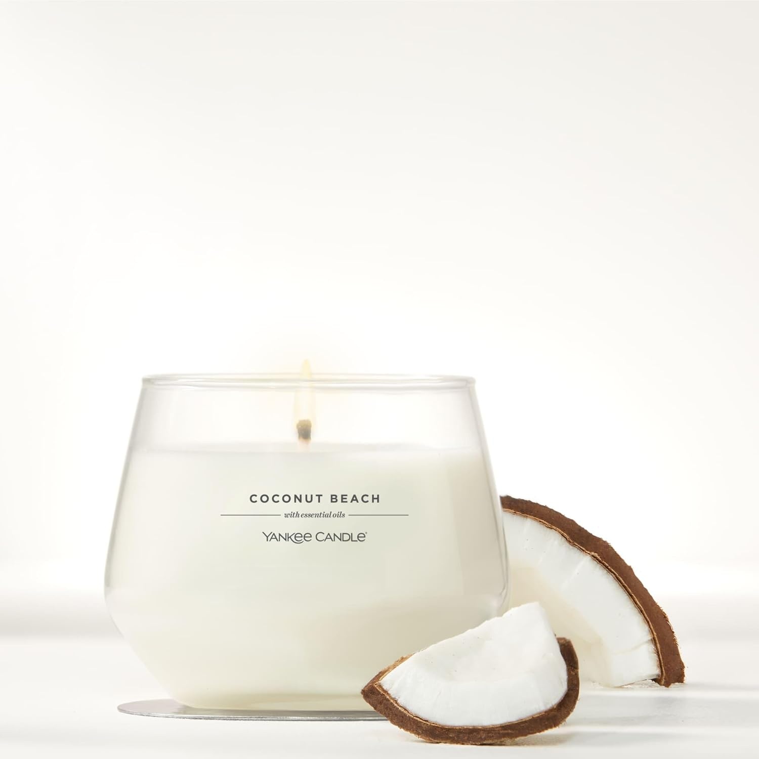 image:imageYankee Candle Studio Scented Candle with up to 50 Hour Burn Time Premium Plant Wax Blend for Consistent Burn 10 oz Jar Candle with Room Filling Fragrance Coconut Beach Pack of 1Studio Medium Jar