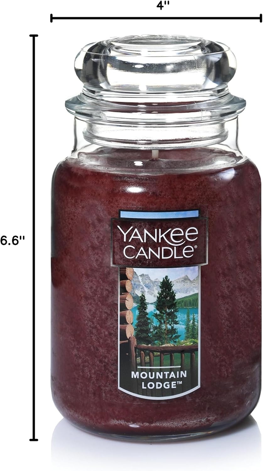 image:imageYankee Candle Sugared Cinnamon Apple Scented Classic 22oz Large Jar Single Wick Aromatherapy Candle Over 110 Hours of Burn Time Perfect for Fall and Autumn Home DcorMountain Lodge