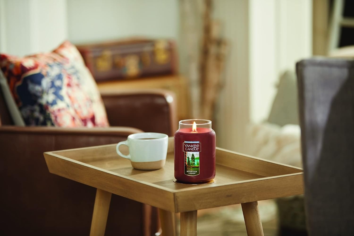 image:imageYankee Candle Sugared Cinnamon Apple Scented Classic 22oz Large Jar Single Wick Aromatherapy Candle Over 110 Hours of Burn Time Perfect for Fall and Autumn Home DcorMountain Lodge