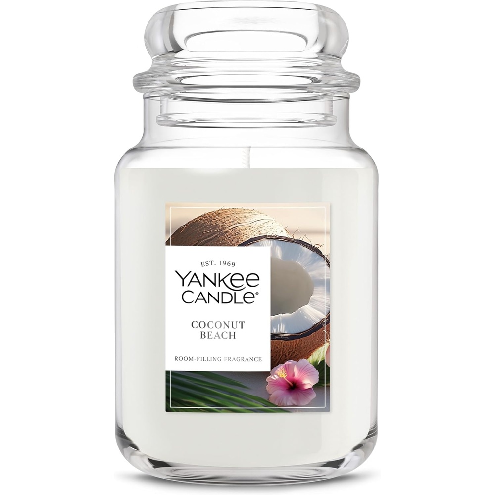 image:imageYankee Candle Black Cherry Scented Candle 22oz Large Jar with up to 150 Hour Burn Time GiftableCoconut Beach