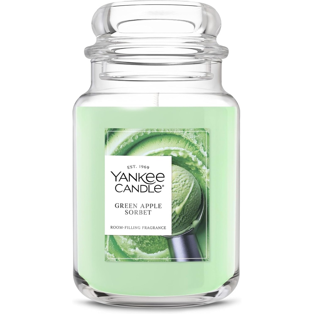 image:imageYankee Candle Black Cherry Scented Candle 22oz Large Jar with up to 150 Hour Burn Time GiftableGreen Apple Sorbet