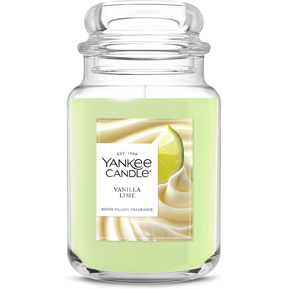 image:imageYankee Candle Black Cherry Scented Candle 22oz Large Jar with up to 150 Hour Burn Time GiftableVanilla Lime