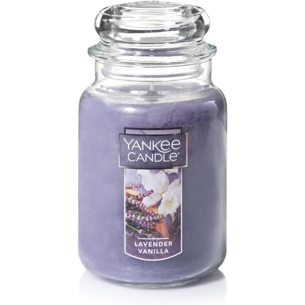 image:imageYankee Candle Black Cherry Scented Classic 22oz Large Jar Single Wick Candle Over 110 Hours of Burn Time Ideal for Home Dcor and GiftingLavender Vanilla