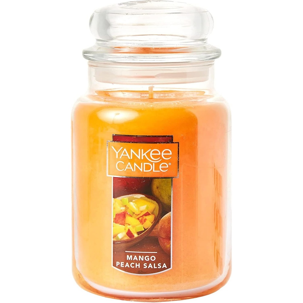 image:imageYankee Candle Black Cherry Scented Classic 22oz Large Jar Single Wick Candle Over 110 Hours of Burn Time Ideal for Home Dcor and GiftingMango Peach Salsa