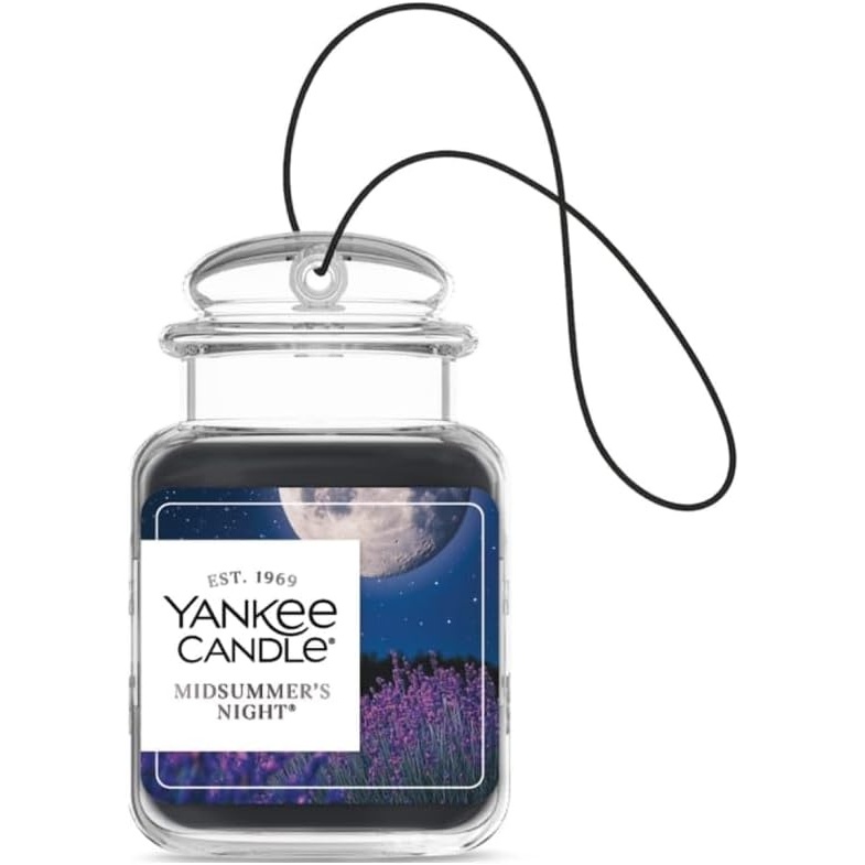 image:imageYankee Candle Car Jar Ultimate Air Freshener Hanging Car Freshener Long Lasting Car Fragrance Bahama Breeze Pack of 1MidSummers Night