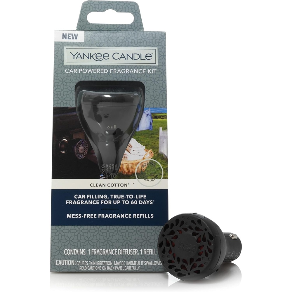 image:imageYankee Candle Car Powered Fragrance Diffuser Refill Midsummer NightClean Cotton