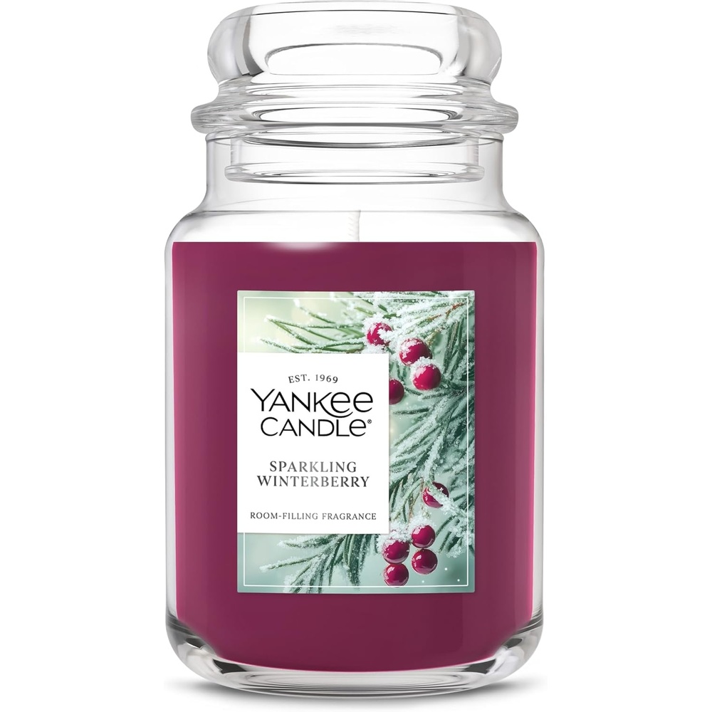 image:imageYankee Candle Christmas Cookie Scented Candle 22oz Large Jar with up to 150 Hour Burn Time GiftableSparkling Winterberry