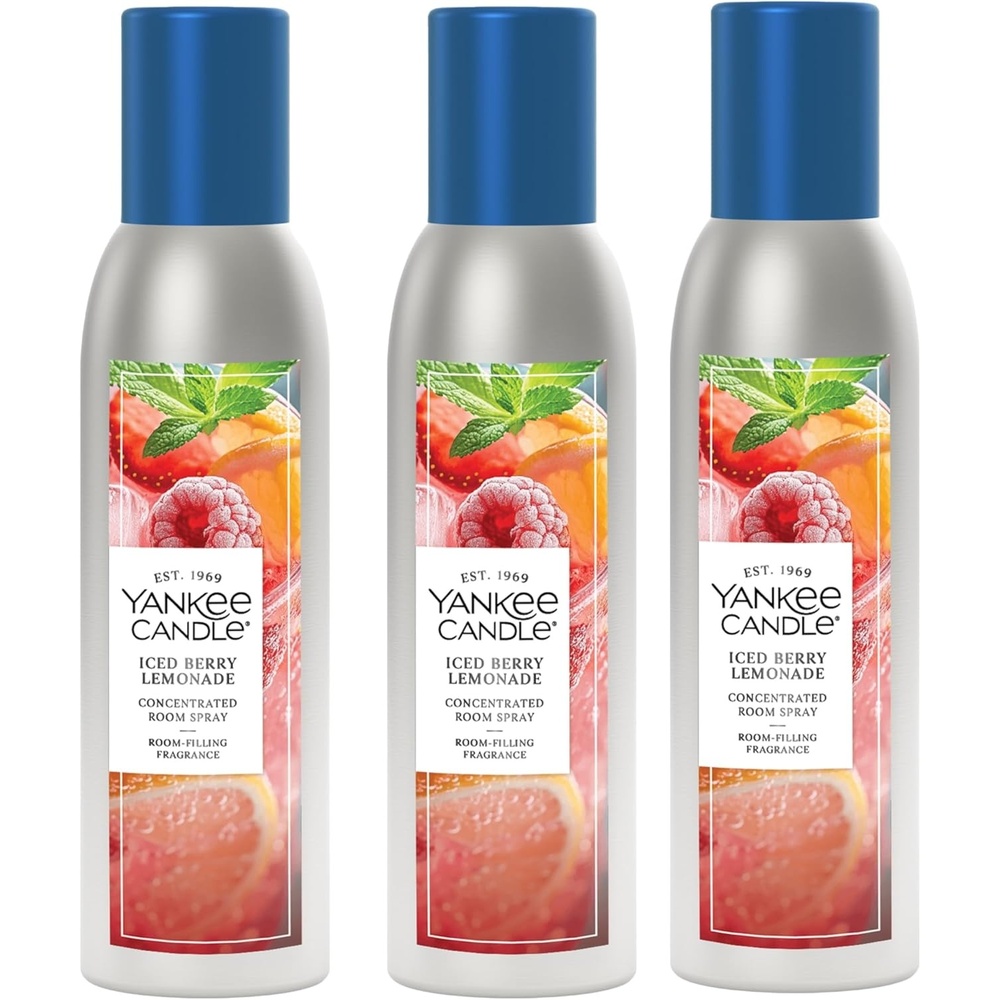 image:imageYankee Candle Concentrated Room Spray Air Freshener Instant Home Fragrance Odor Eliminating Spray Iced Berry Lemonade Pack of 3Iced Berry Lemonade