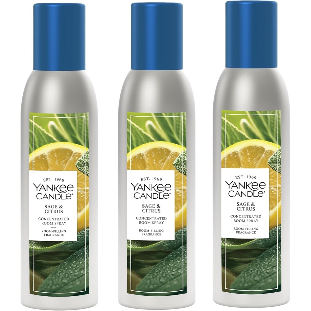 image:imageYankee Candle Concentrated Room Spray Air Freshener Instant Home Fragrance Odor Eliminating Spray Iced Berry Lemonade Pack of 3Sage  Citrus