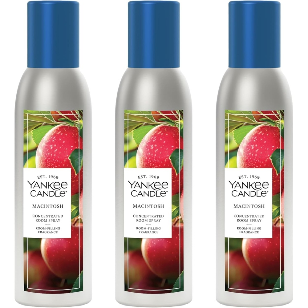 image:imageYankee Candle Concentrated Room Spray Air Freshener Instant Home Fragrance Odor Eliminating Spray Macintosh Pack of 3Macintosh
