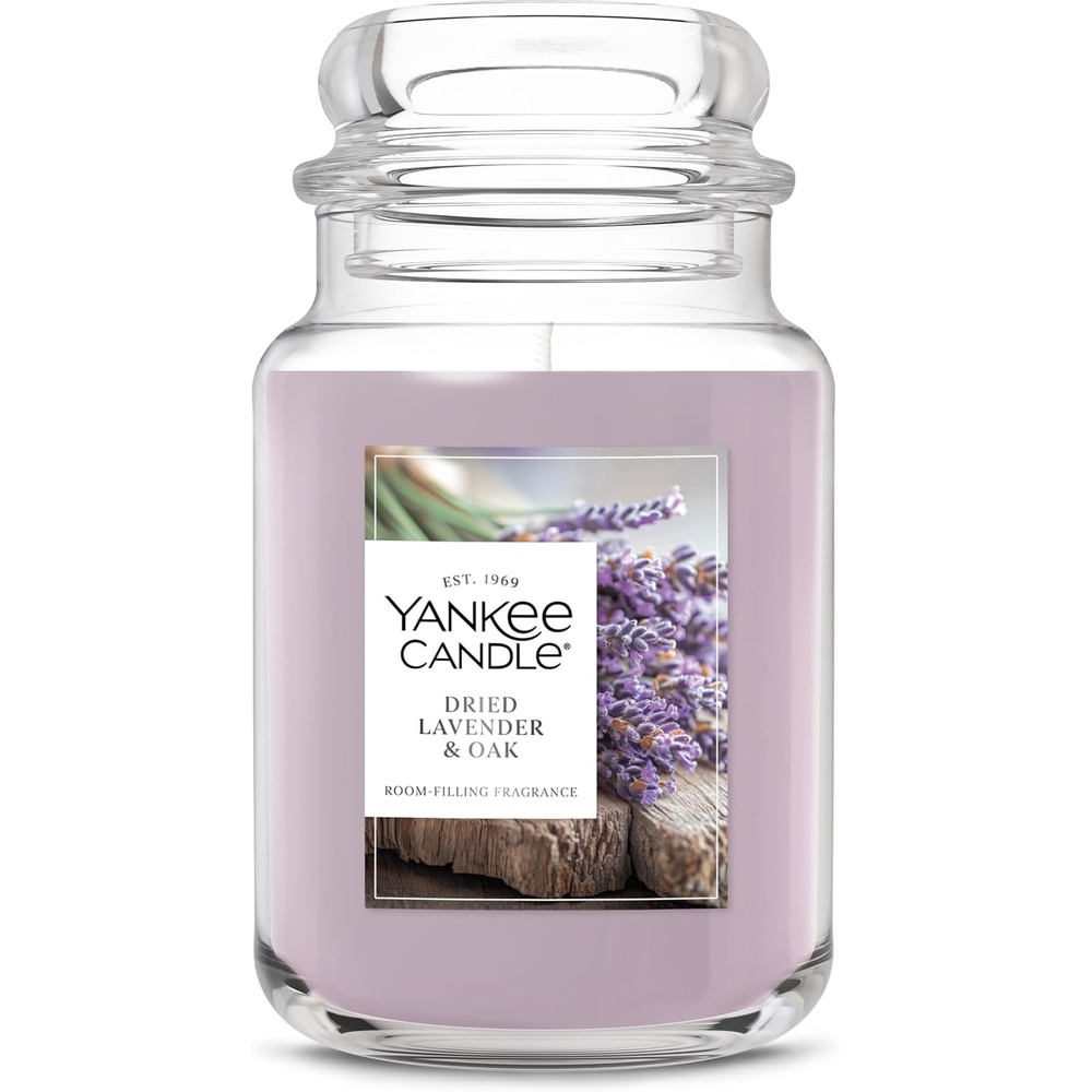image:imageYankee Candle Dried Lavender amp Oak Scented Candle 22oz Large Jar with up to 150 Hour Burn Time Giftable BirthdaysDried Lavender Oak
