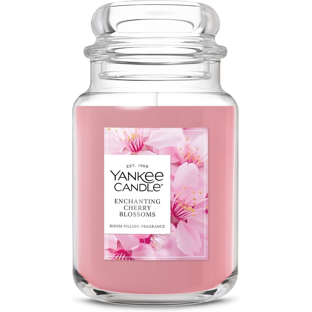 image:imageYankee Candle Dried Lavender amp Oak Scented Candle 22oz Large Jar with up to 150 Hour Burn Time Giftable BirthdaysEnchanting Cherry Blossom