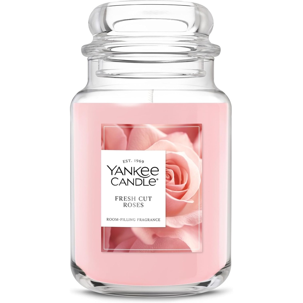 image:imageYankee Candle Dried Lavender amp Oak Scented Candle 22oz Large Jar with up to 150 Hour Burn Time Giftable BirthdaysFresh Cut Roses