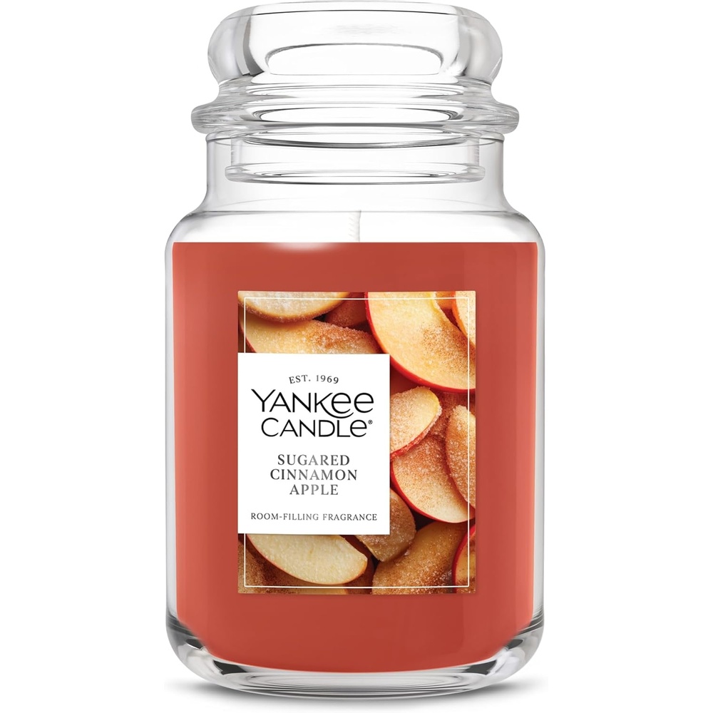 image:imageYankee Candle Home Sweet Home Scented Candle 22oz Large Jar Up to 150 Hour Burn Time GiftableSugared Cinnamon Apple