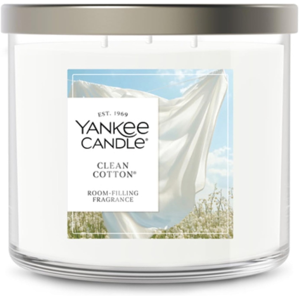 image:imageYankee Candle Large Tumbler Scented Candle with up to 80 Hour Burn Time Premium Plant Wax Blend for Consistent Burn 20 oz Tumbler Candle with Room Filling Fragrance Coconut BeachClean Cotton