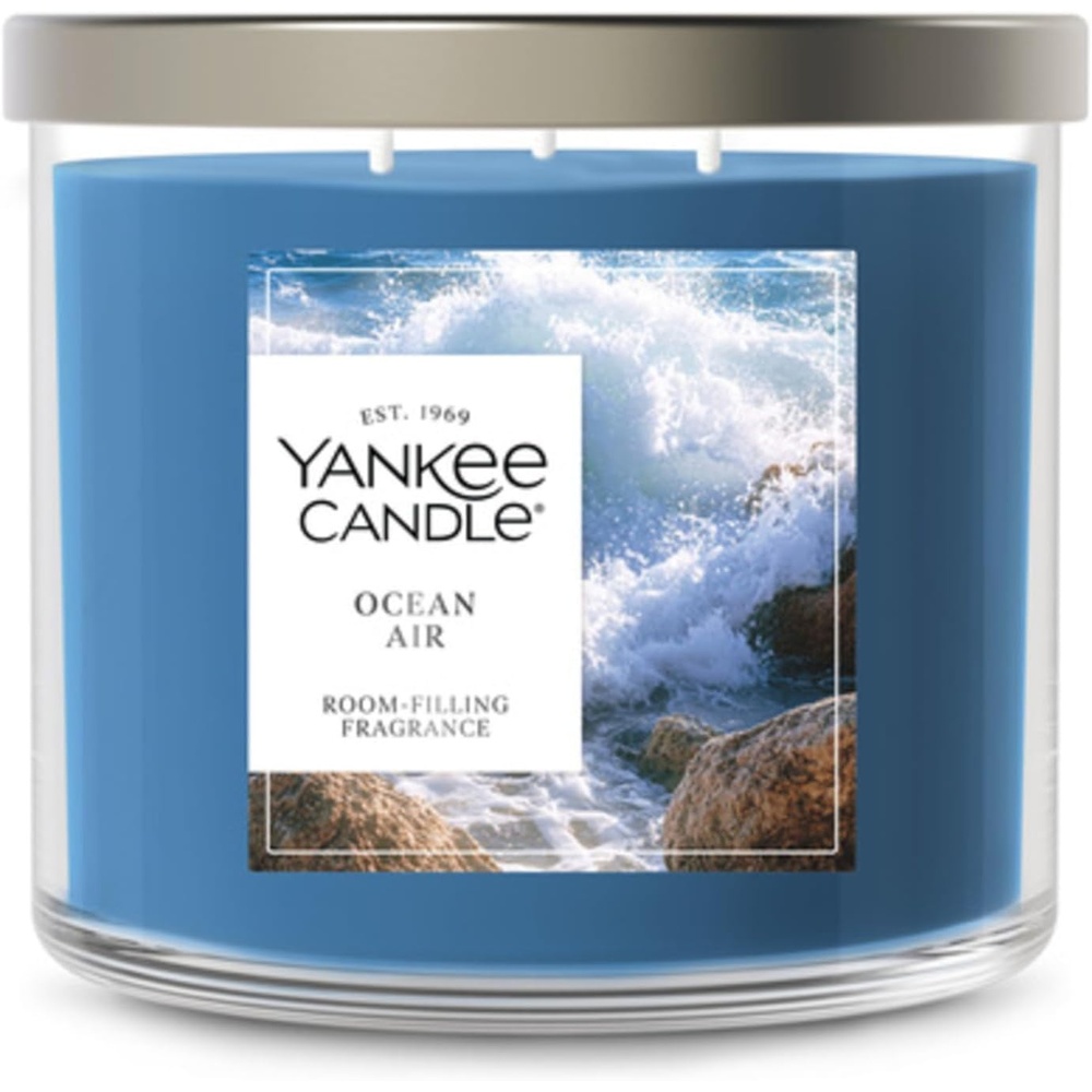 image:imageYankee Candle Large Tumbler Scented Candle with up to 80 Hour Burn Time Premium Plant Wax Blend for Consistent Burn 20 oz Tumbler Candle with Room Filling Fragrance Coconut BeachOcean Air