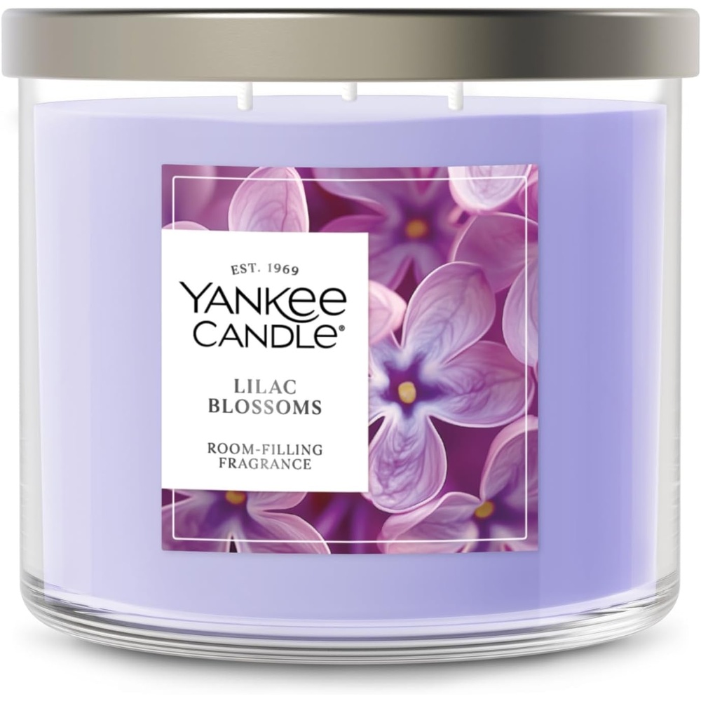 image:imageYankee Candle Large Tumbler Scented Candle with up to 80 Hour Burn Time Premium Plant Wax Blend for Consistent Burn 20 oz Tumbler Candle with Room Filling Fragrance Lilac BlossomsLilac Blossoms