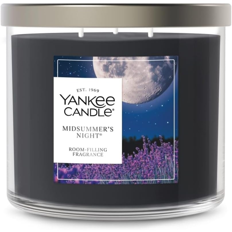 image:imageYankee Candle Large Tumbler Scented Candle with up to 80 Hour Burn Time Premium Plant Wax Blend for Consistent Burn 20 oz Tumbler Candle with Room Filling Fragrance Coconut BeachMidSummers Night