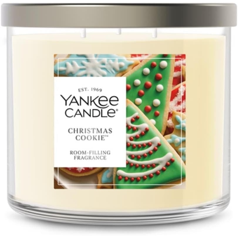 image:imageYankee Candle Large Tumbler Scented Candle with up to 80 Hour Burn Time Premium Plant Wax Blend for Consistent Burn 20 oz Tumbler Candle with Room Filling Fragrance Balsam amp CedarChristmas Cookie