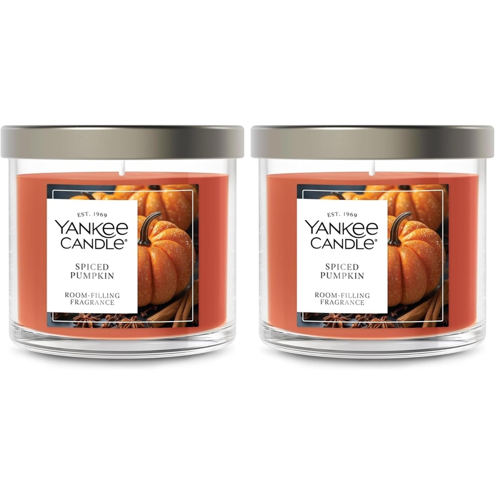 image:imageYankee Candle Large Tumbler Scented Candle with up to 80 Hour Burn Time Premium Plant Wax Blend for Consistent Burn 20 oz Tumbler Candle with Room Filling Fragrance Sugared Cinnamon AppleOrange