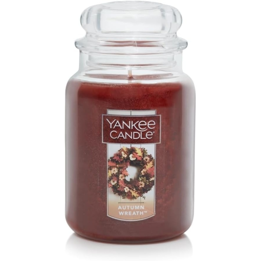 image:imageYankee Candle Macintosh Large Classic Jar CandleAutumn Wreath