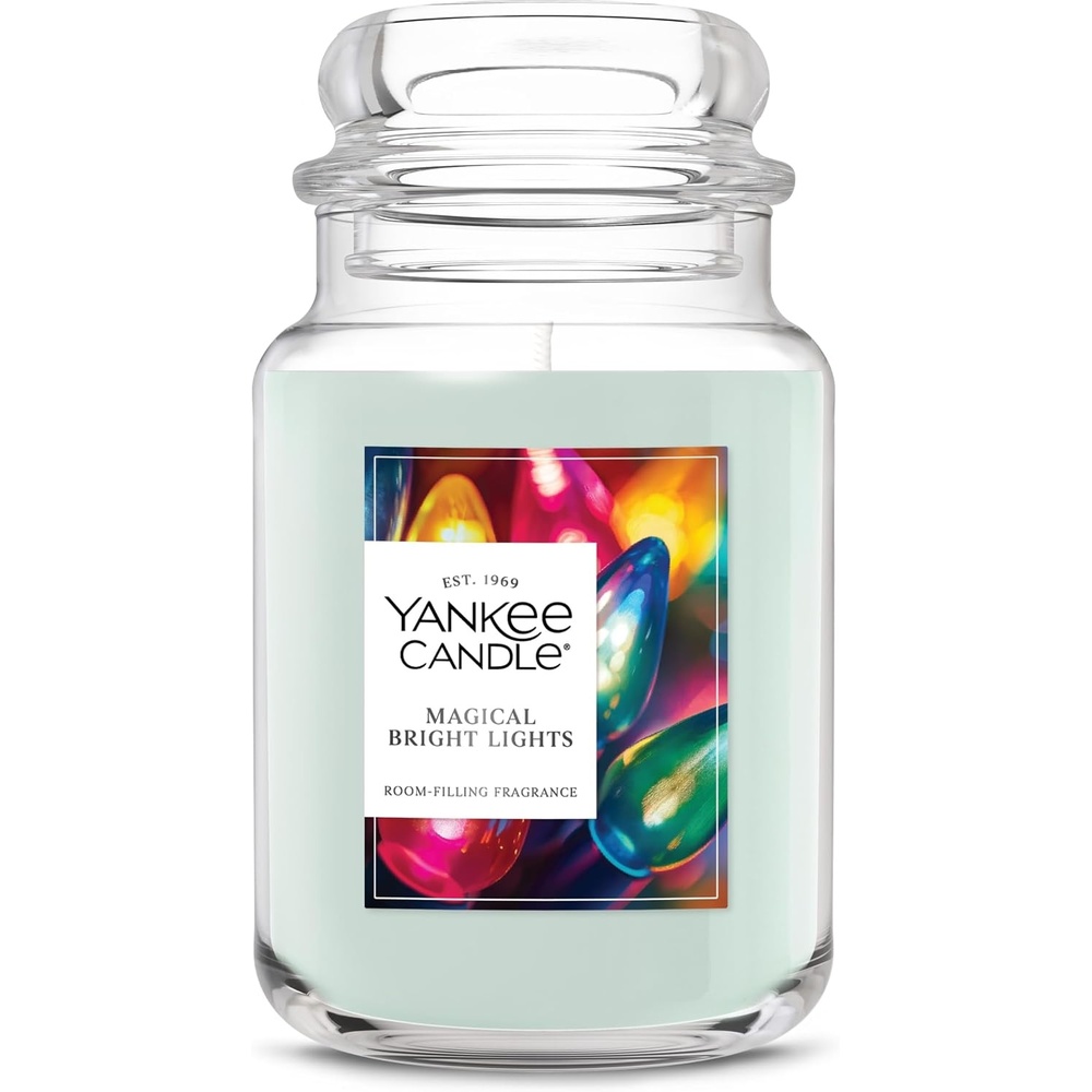 image:imageYankee Candle Mistletoe Christmas Scented Candle 22oz Large Jar with up to 150 Hour Burn Time GiftableMagical Bright Lights