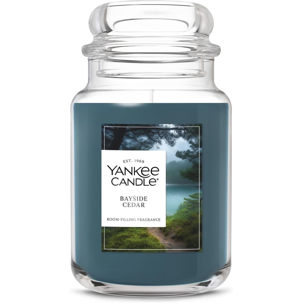 image:imageYankee Candle Ocean Air Scented Candle 22oz Large Jar with up to 150 Hour Burn Time GiftableBayside Cedar