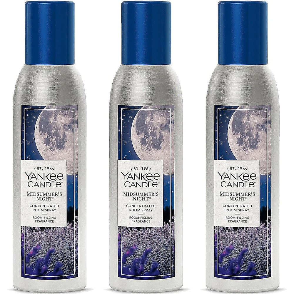 image:imageYankee Candle Room Spray Mystery Box  4 Pack Assorted Scents  Long Lasting Home amp Car Air Freshener Odor Eliminator Room Deodorizer 15 oz Each 4 Sprays TotalMidsummers Night