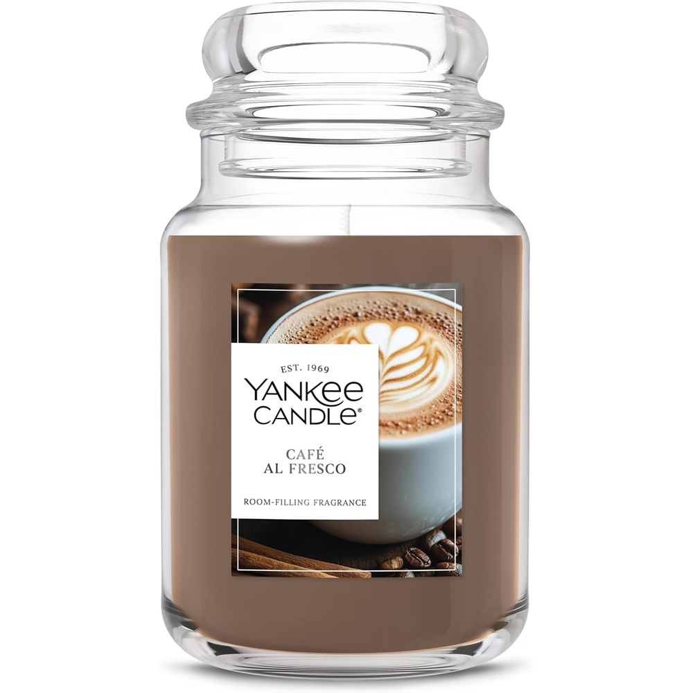 image:imageYankee Candle Salted Caramel Scented Candle 22oz Large Jar Up to 150 Hour Burn Time GiftableCaf Al Fresco