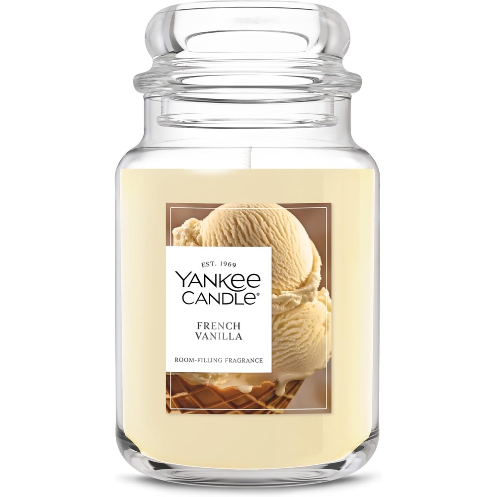 image:imageYankee Candle Salted Caramel Scented Candle 22oz Large Jar Up to 150 Hour Burn Time GiftableFrench Vanilla