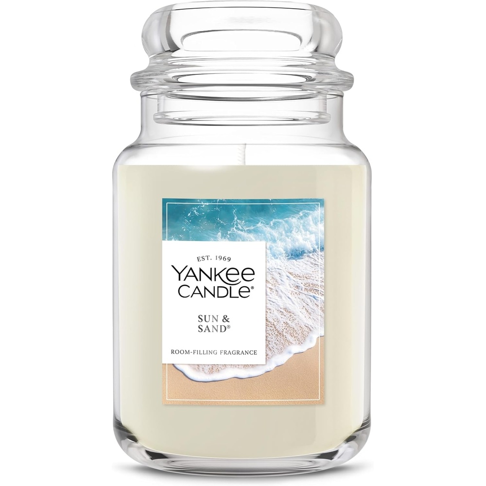 image:imageYankee Candle Seaside Woods Scented Candle 22oz Large Jar with up to 150 Hour Burn Time GiftableSun Sand