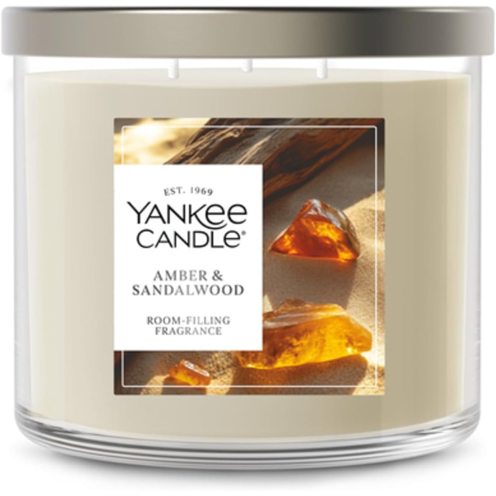 image:imageYankee Candle Signature Large Tumbler Candle Cinnamon Stick Scented Candle 20 oz 2Wick Premium Plant Wax Blend Over 60 Hours Burn TimeAmber Sandalwood