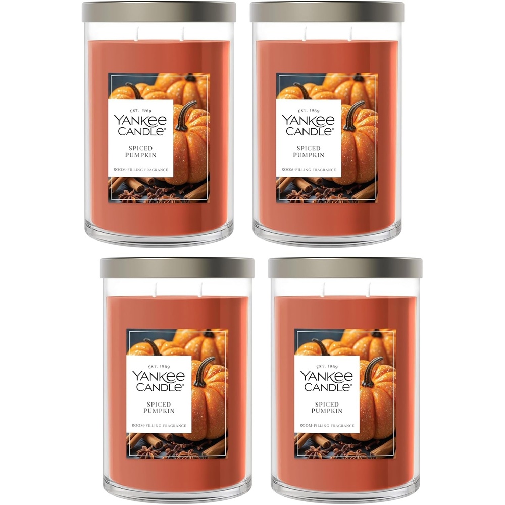 image:imageYankee Candle Signature Large Tumbler Candle Cinnamon Stick Scented Candle 20 oz 2Wick Premium Plant Wax Blend Over 60 Hours Burn TimeSpiced Pumpkin