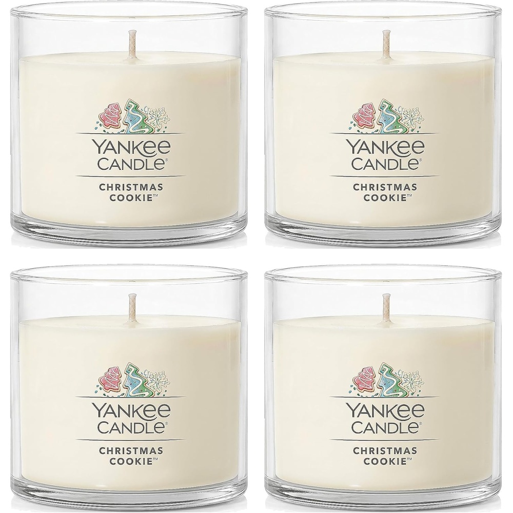 image:imageYankee Candle Signature Votive Mini Candle Jar Spiced Pumpkin Scent Natural Soy Wax Blend Candle with Natural Fiber Wick 13 OZ Glass Jar Pack of 12Christmas Cookie
