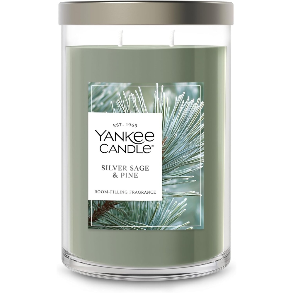 image:imageYankee Candle Silver Sage amp Pine Scented Candle 20oz Classic 2Wick Tumbler with up to 80 Hour Burn TimeSilver Sage Pine