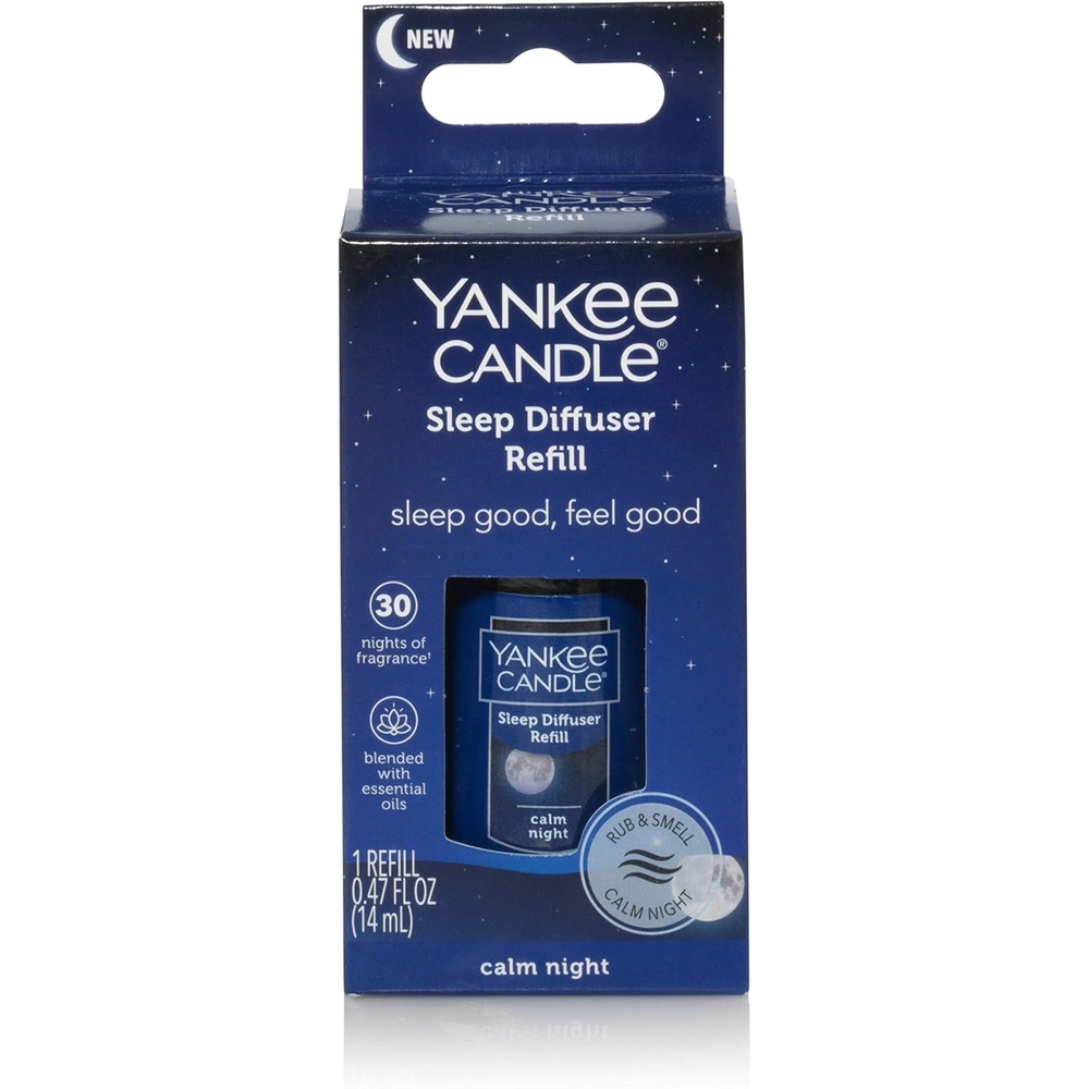 image:imageYankee Candle Sleep Diffuser Kit Bronze Includes Diffuser for Essential Oils and Calm Night Fragrance Oil Refill Up to 30 Nights of Relaxing FragranceCalm Night
