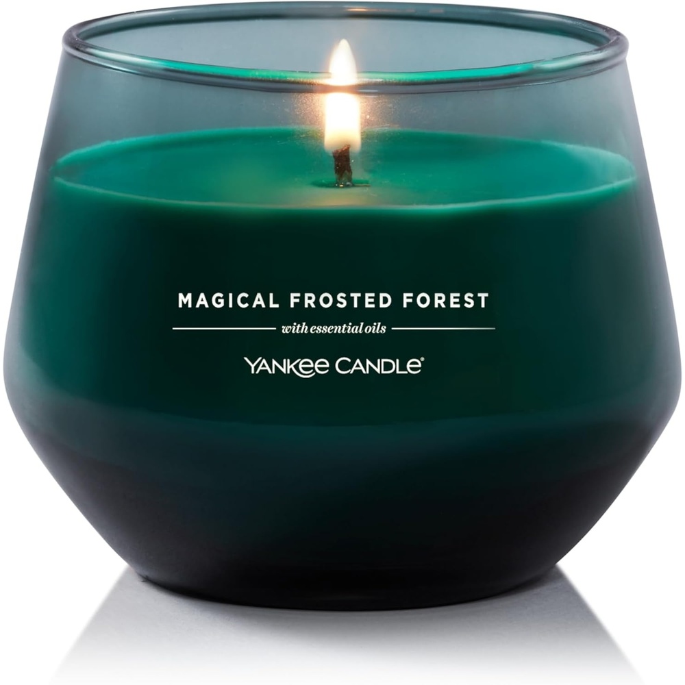 image:imageYankee Candle Studio Medium Candle Magical Frosted Forest 10 oz LongLasting EssentialOil Scented Soy Wax Blend Candle 4065 Hours of Burning Time