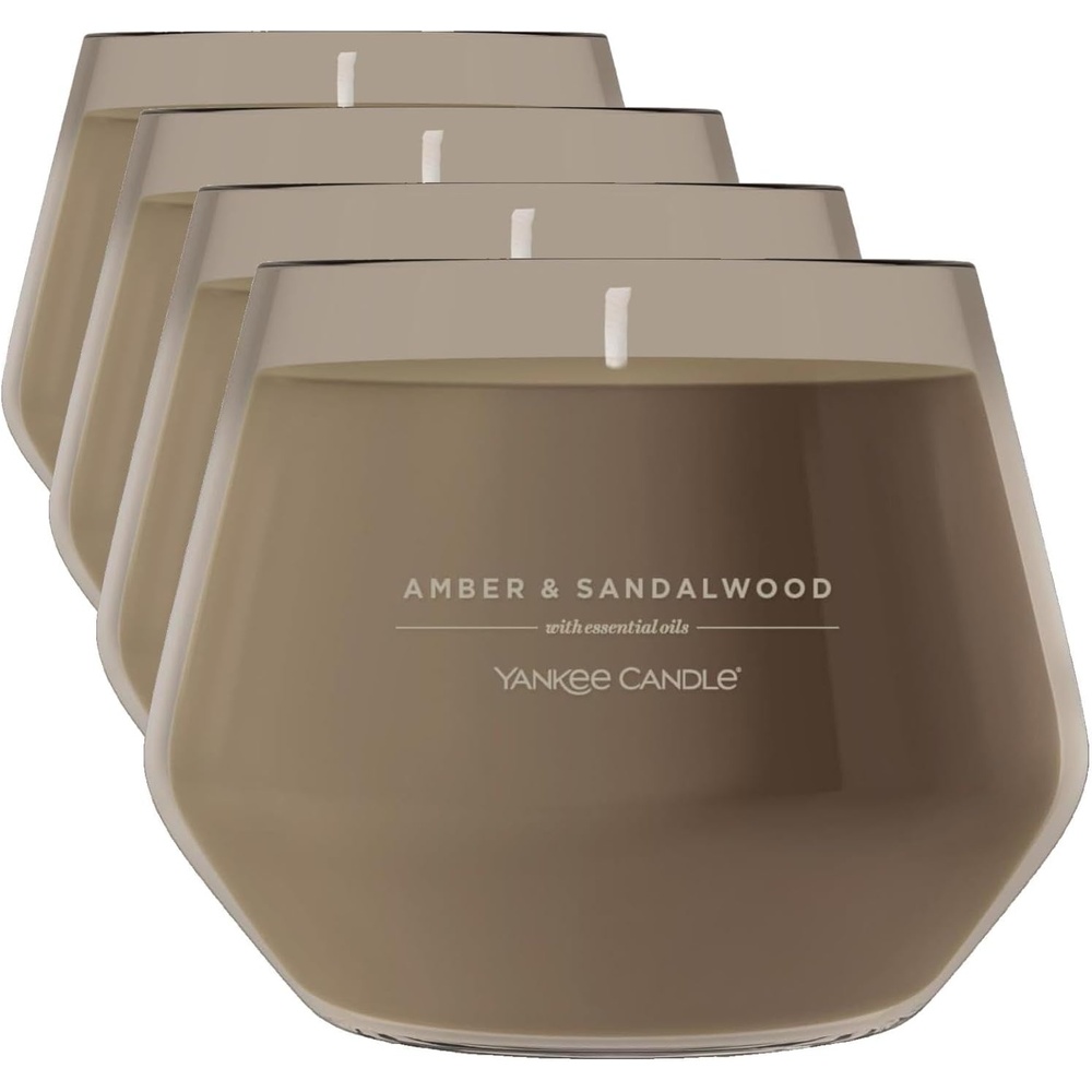 image:imageYankee Candle Studio Scented Candle Single Wick Jar Candle for Home Fragrance Premium Plant Wax Blend Long Lasting Burn Dried Lavender amp Oak Pack of 1Amber Sandalwood