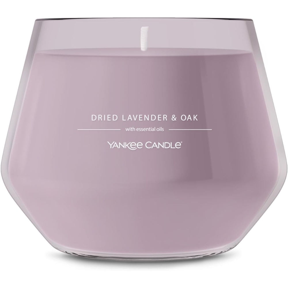 image:imageYankee Candle Studio Scented Candle Single Wick Jar Candle for Home Fragrance Premium Plant Wax Blend Long Lasting Burn Dried Lavender amp Oak Pack of 1Fresh