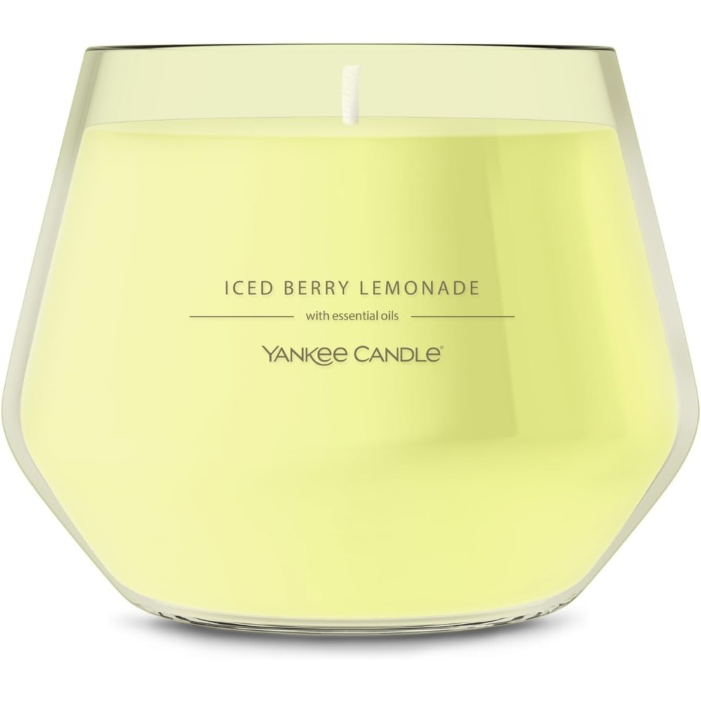 image:imageYankee Candle Studio Scented Candle Single Wick Jar Candle for Home Fragrance Premium Plant Wax Blend Long Lasting Burn Iced Berry Lemonade Pack of 1Iced Berry Lemonade