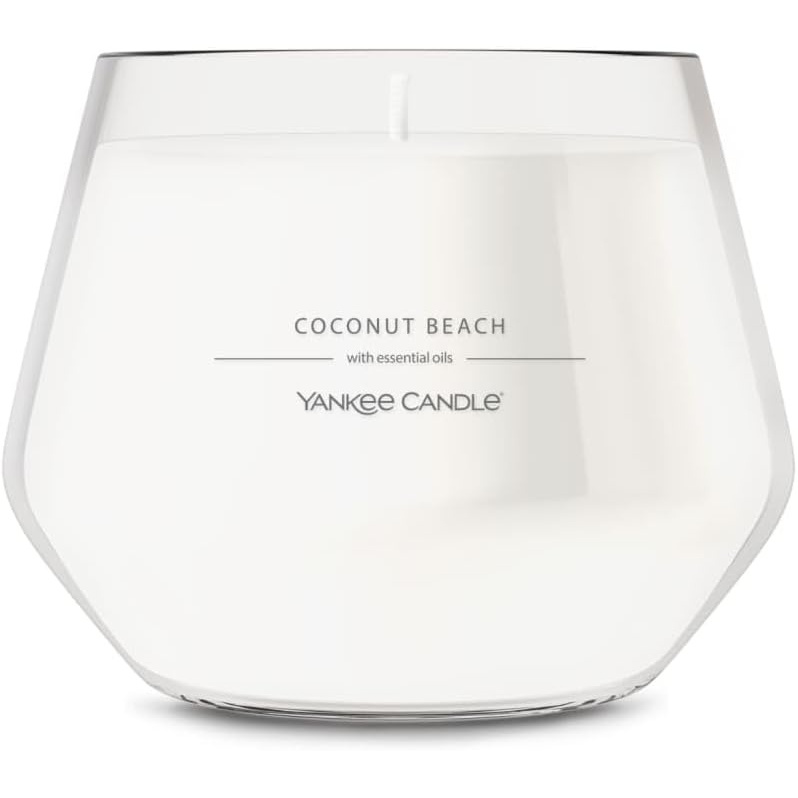 image:imageYankee Candle Studio Scented Candle with up to 50 Hour Burn Time Premium Plant Wax Blend for Consistent Burn 10 oz Jar Candle with Room Filling Fragrance Coconut Beach Pack of 1Studio Medium Jar