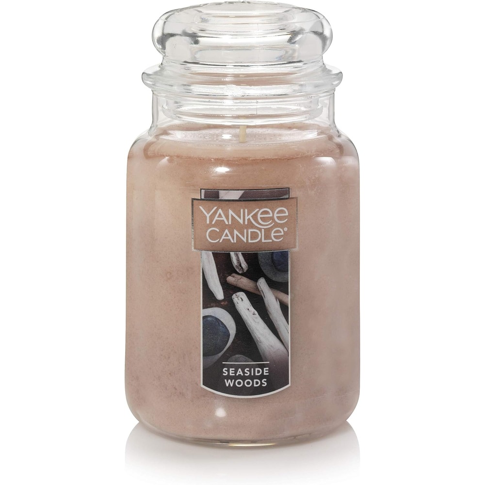 image:imageYankee Candle Sun amp Sand Scented Classic 22oz Large Jar Single Wick Candle Over 110 Hours of Burn TimeSeaside Woods
