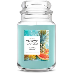 Yankee Candle Black Cherry Scented Candle, 22oz Large Jar with up to 150 Hour Burn Time, Giftable(Bahama Breeze)