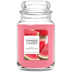 Yankee Candle Black Cherry Scented Candle, 22oz Large Jar with up to 150 Hour Burn Time, Giftable(Juicy Watermelon)