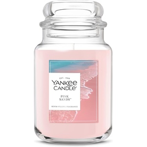 Yankee Candle Black Cherry Scented Candle, 22oz Large Jar with up to 150 Hour Burn Time, Giftable(Pink Sands)